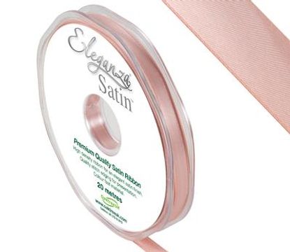 Eleganza Double Faced Satin 6mm x 20m Rose Gold No.87 - Ribbons